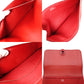 HERMES Dogon Long Wallet Leather Red Wallet □L Stamped