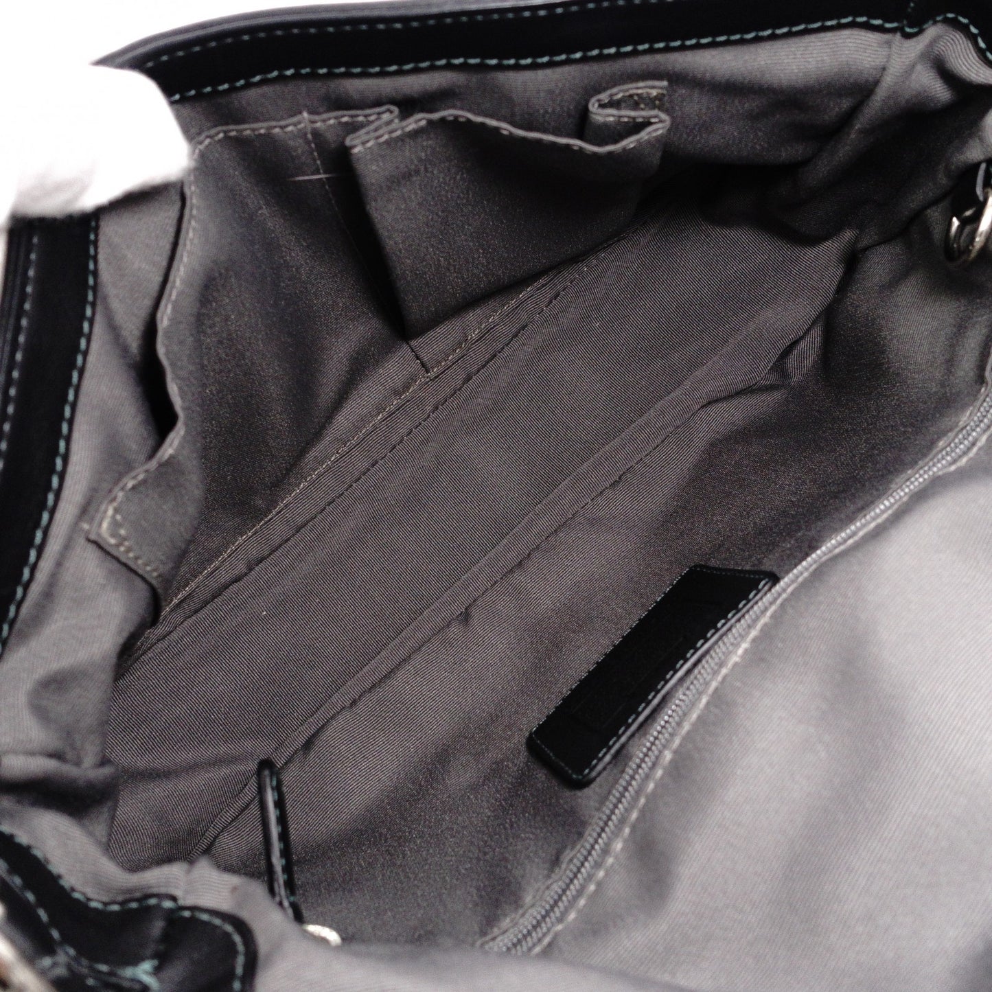 COACH Soho Signature Shoulder Bag black/gray canvas/leather Women