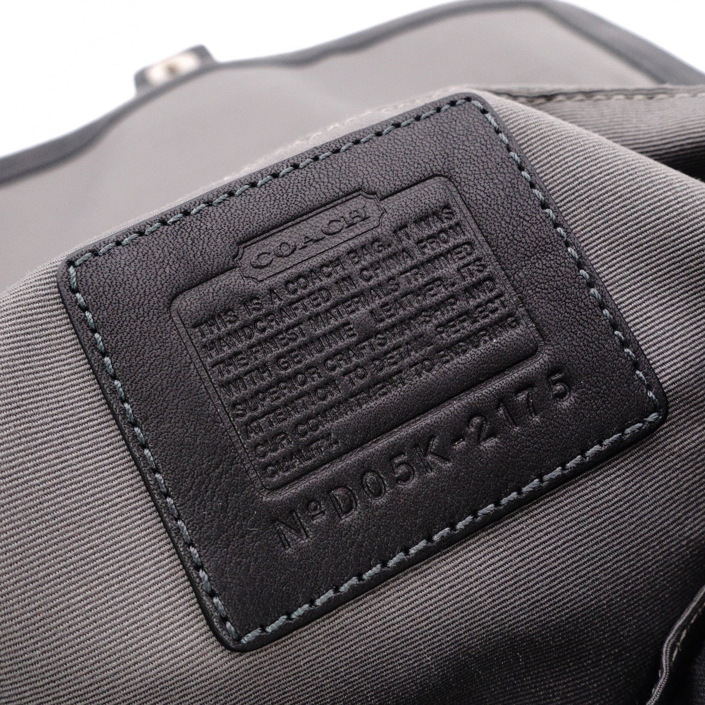 COACH Soho Signature Shoulder Bag black/gray canvas/leather Women