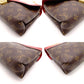 Louis Vuitton Parthé Monogram Canvas Shoulder Bag Brown × Red