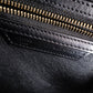 CELINE Luggage Micro Handbag, Leather, Beige and Red Tote Bag