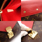 Louis Vuitton Parthé Monogram Canvas Shoulder Bag Brown × Red