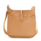 HERMES Evelyn PM Shoulder Bag, Leather, Brown, Gold, Crossbody, □K Stamped
