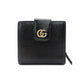 GUCCI Marmont Bifold Wallet Leather Wallet Black