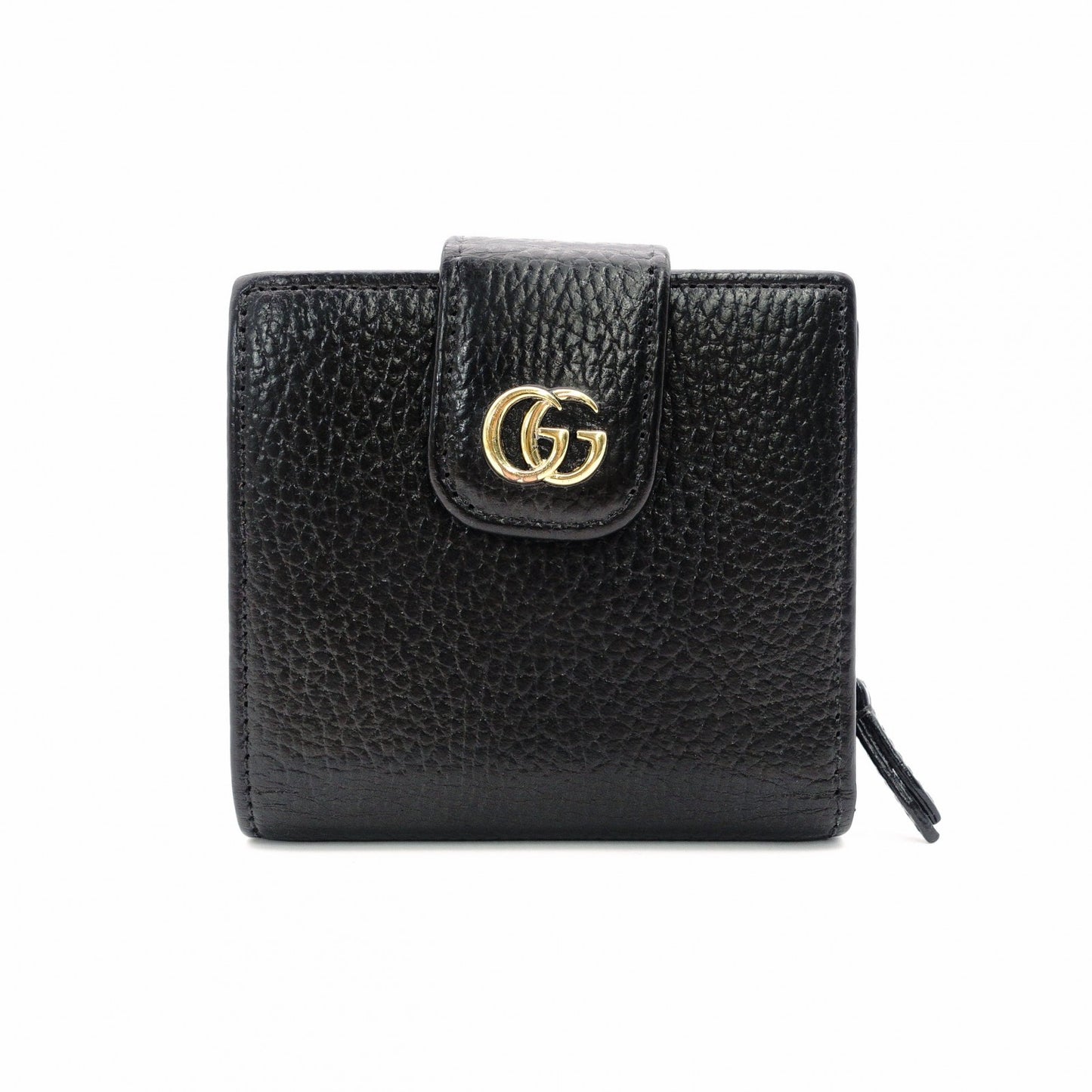 GUCCI Marmont Bifold Wallet Leather Wallet Black