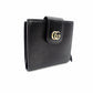 GUCCI Marmont Bifold Wallet Leather Wallet Black