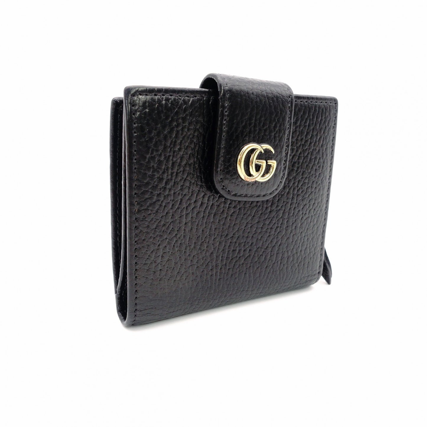 GUCCI Marmont Bifold Wallet Leather Wallet Black