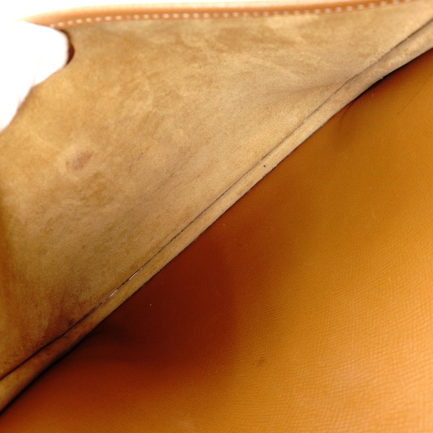 HERMES Evelyn PM Shoulder Bag, Leather, Brown, Gold, Crossbody, □K Stamped