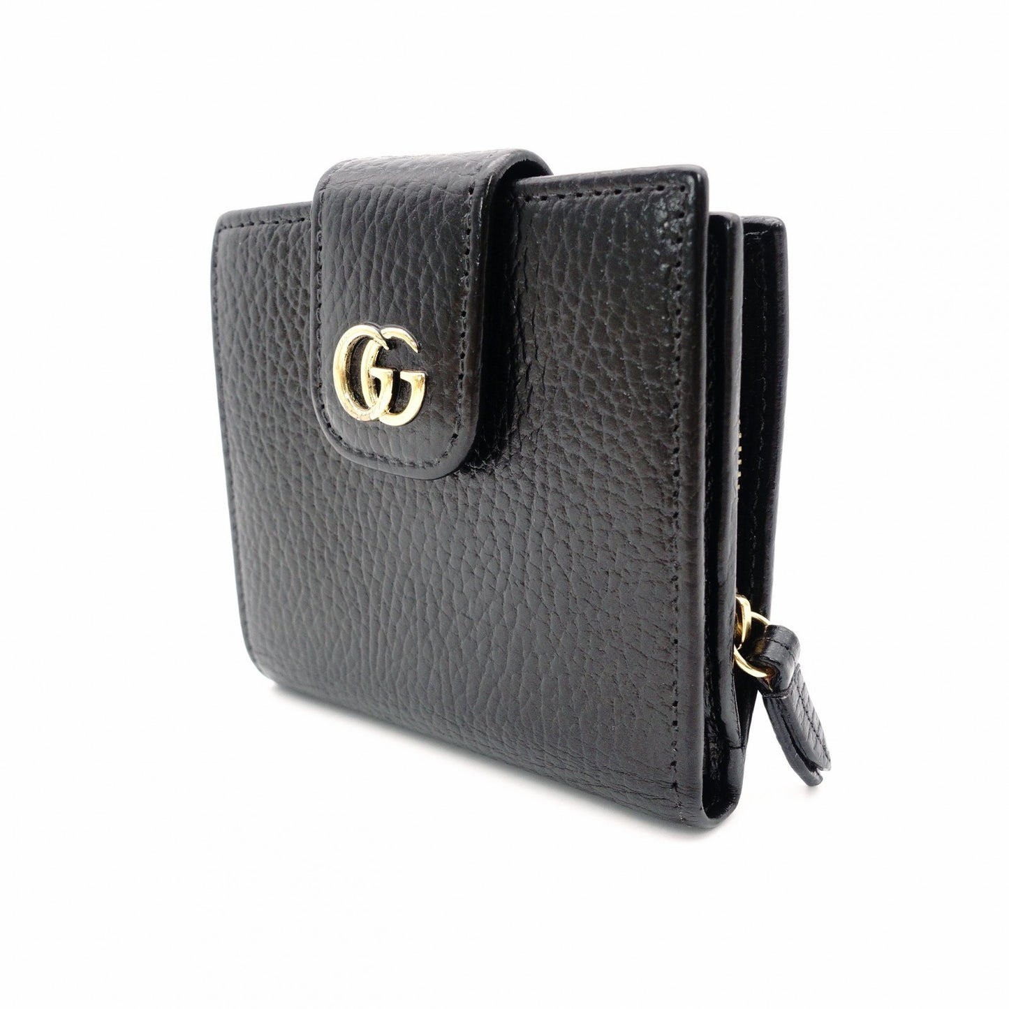 GUCCI Marmont Bifold Wallet Leather Wallet Black