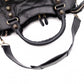 BALENCIAGA Giant City Handbag, Leather, Black, 2-Way, Gold Hardware, Crossbody