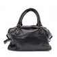 BALENCIAGA The City Handbag, Leather, Black, 2-Way Crossbody