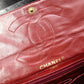 CHANEL Classic W-Flap Matelassé Shoulder Bag, Leather, Black, Vintage Lambskin