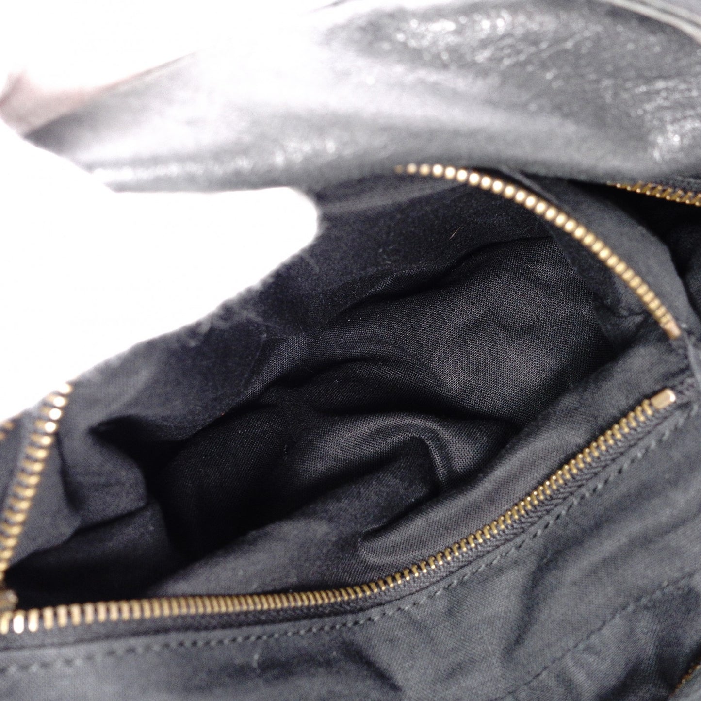 BALENCIAGA The City Handbag, Leather, Black, 2-Way Crossbody