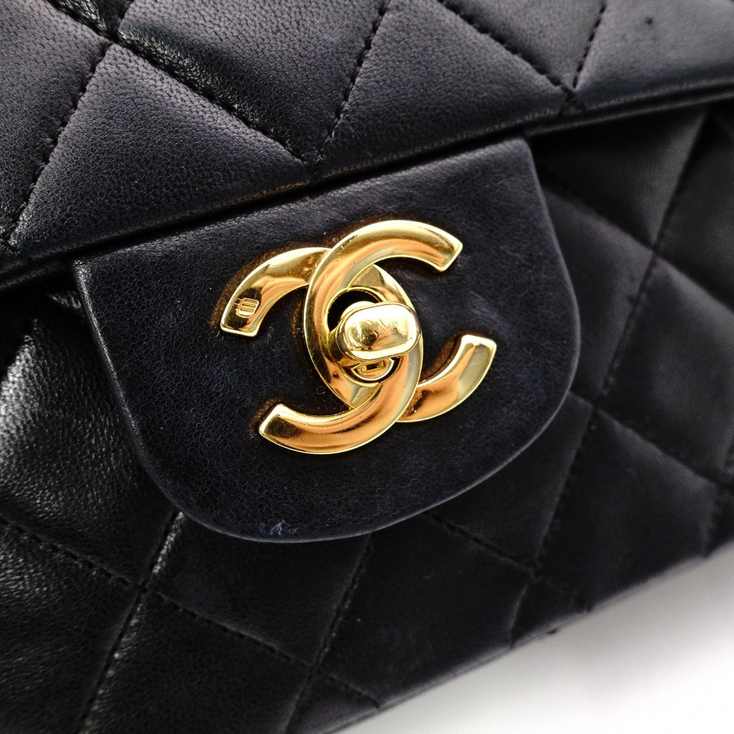 CHANEL Classic W-Flap Matelassé Shoulder Bag, Leather, Black with Gold Hardware