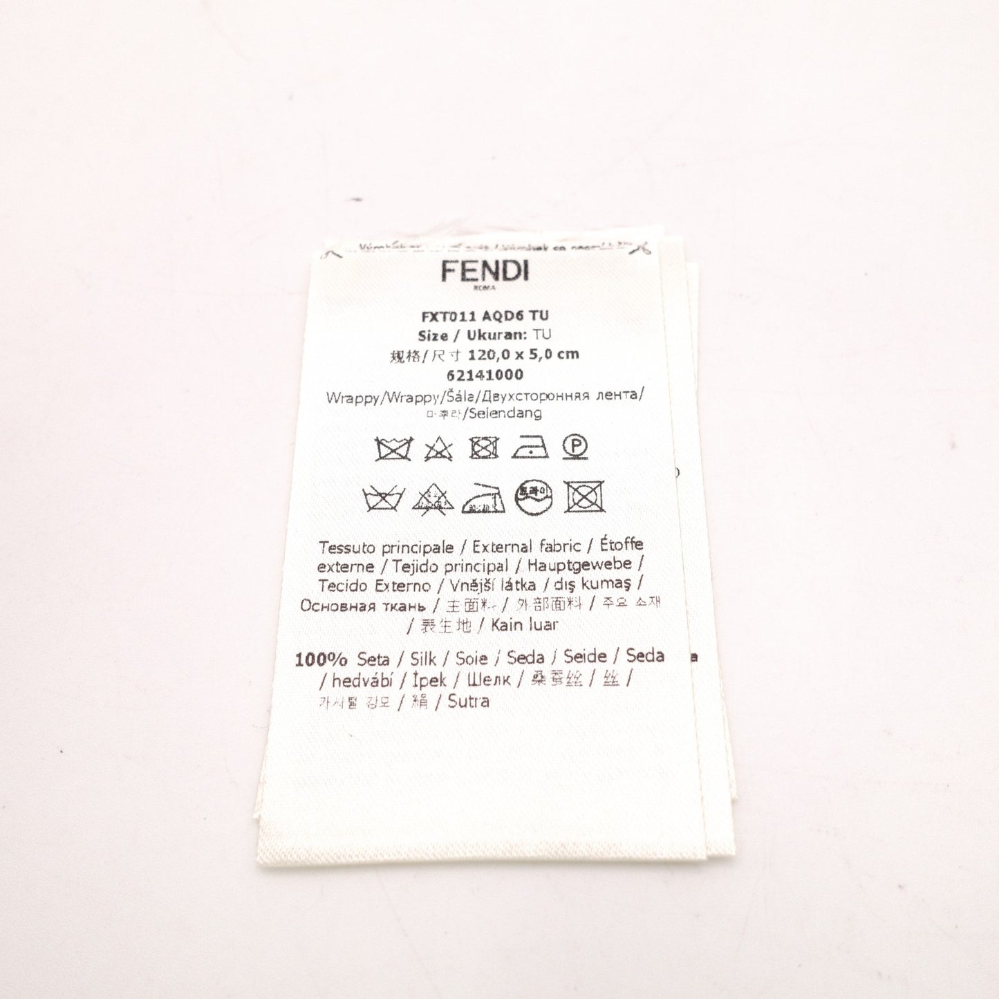 FENDI Silk Scarf in Brown Twilly