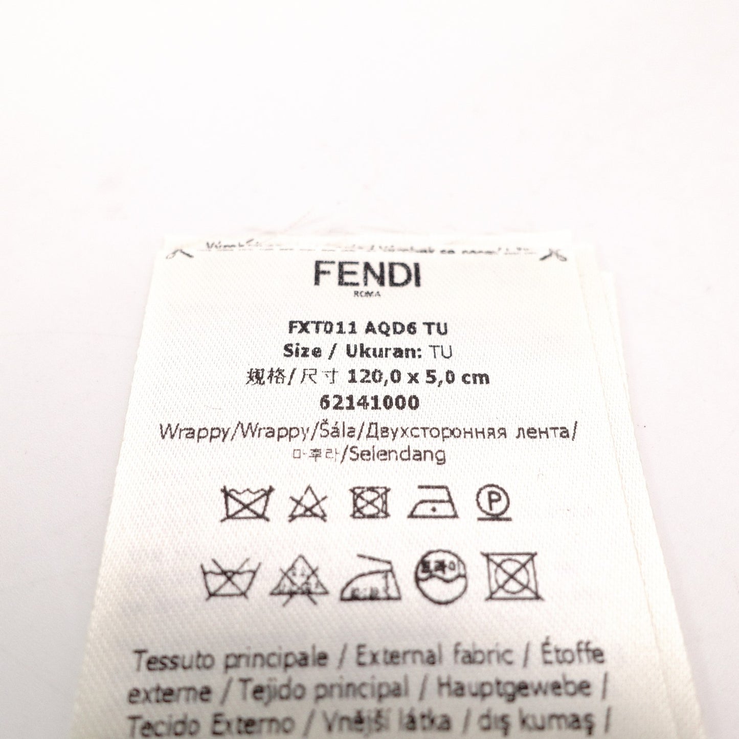 FENDI Silk Scarf in Brown Twilly