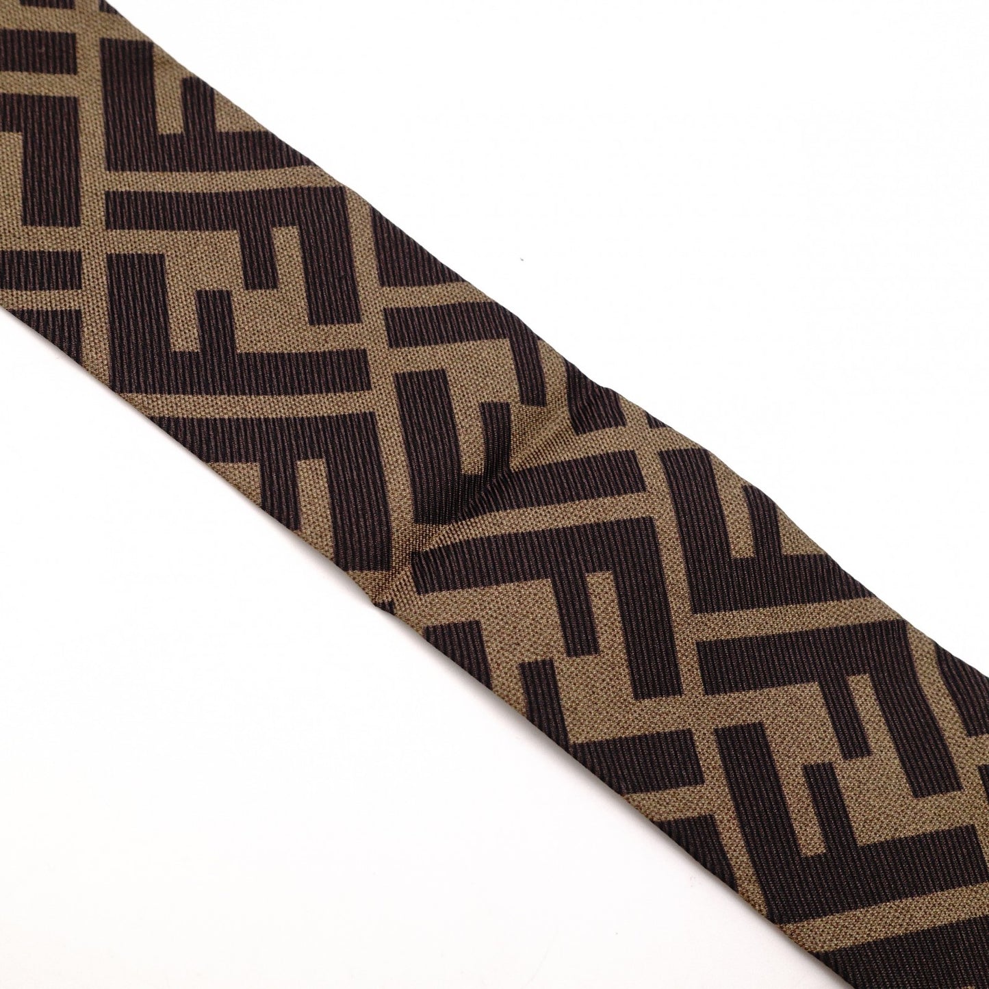 FENDI Silk Scarf in Brown Twilly
