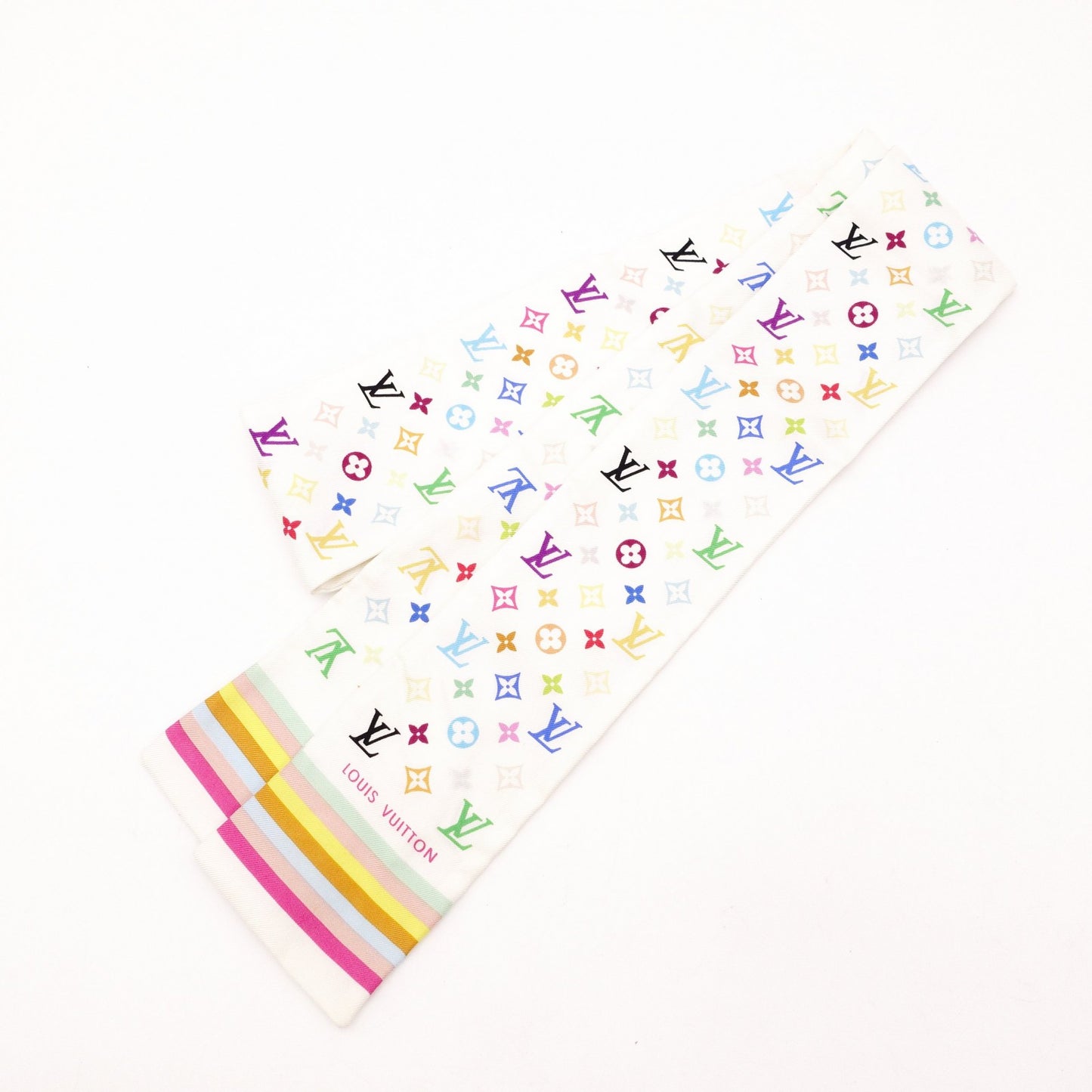 LOUIS VUITTON Bandou Scarf Multicolor Twilly