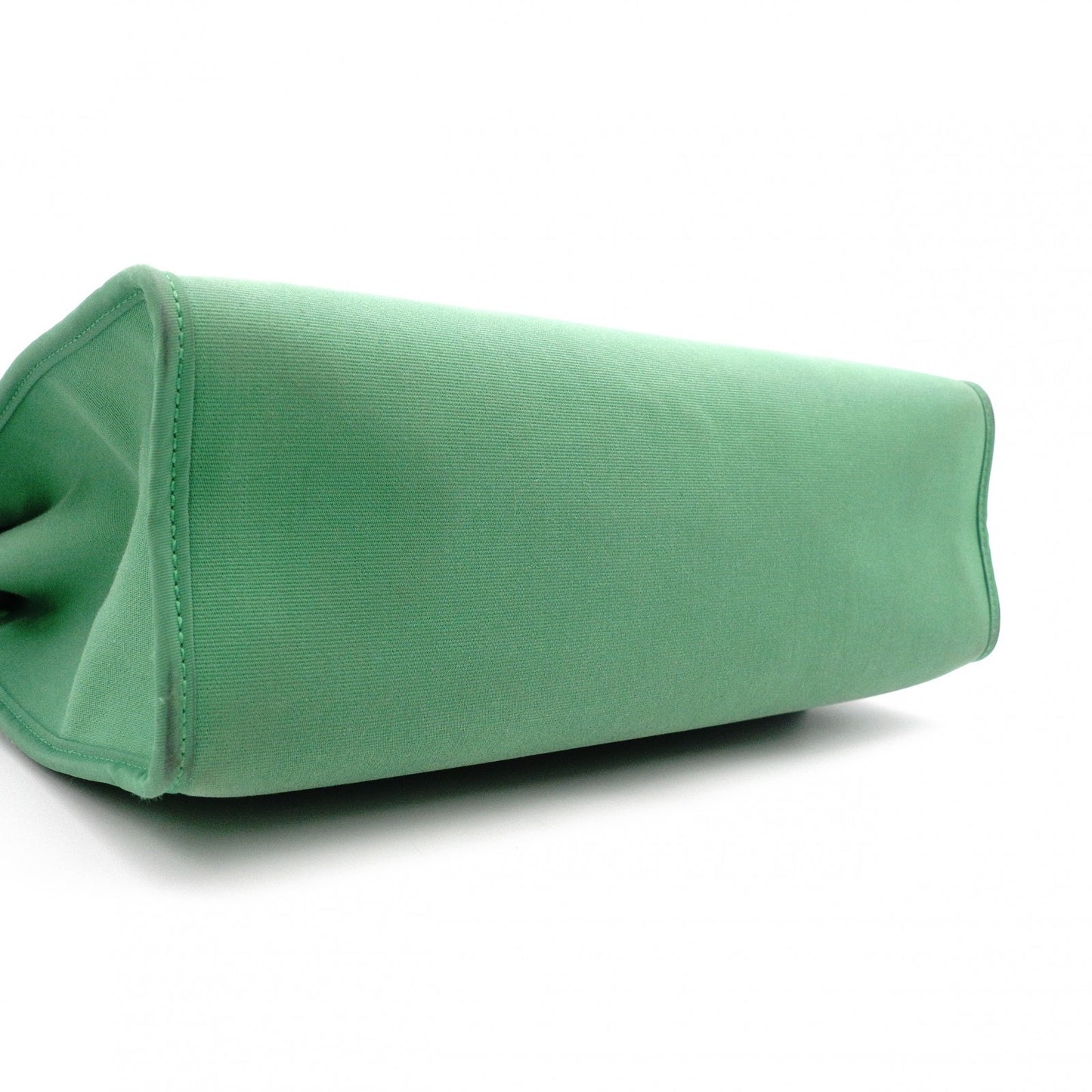 HERMES Air Bag Zip PM Handbag, Canvas/Leather, Green, 2-Way Crossbody
