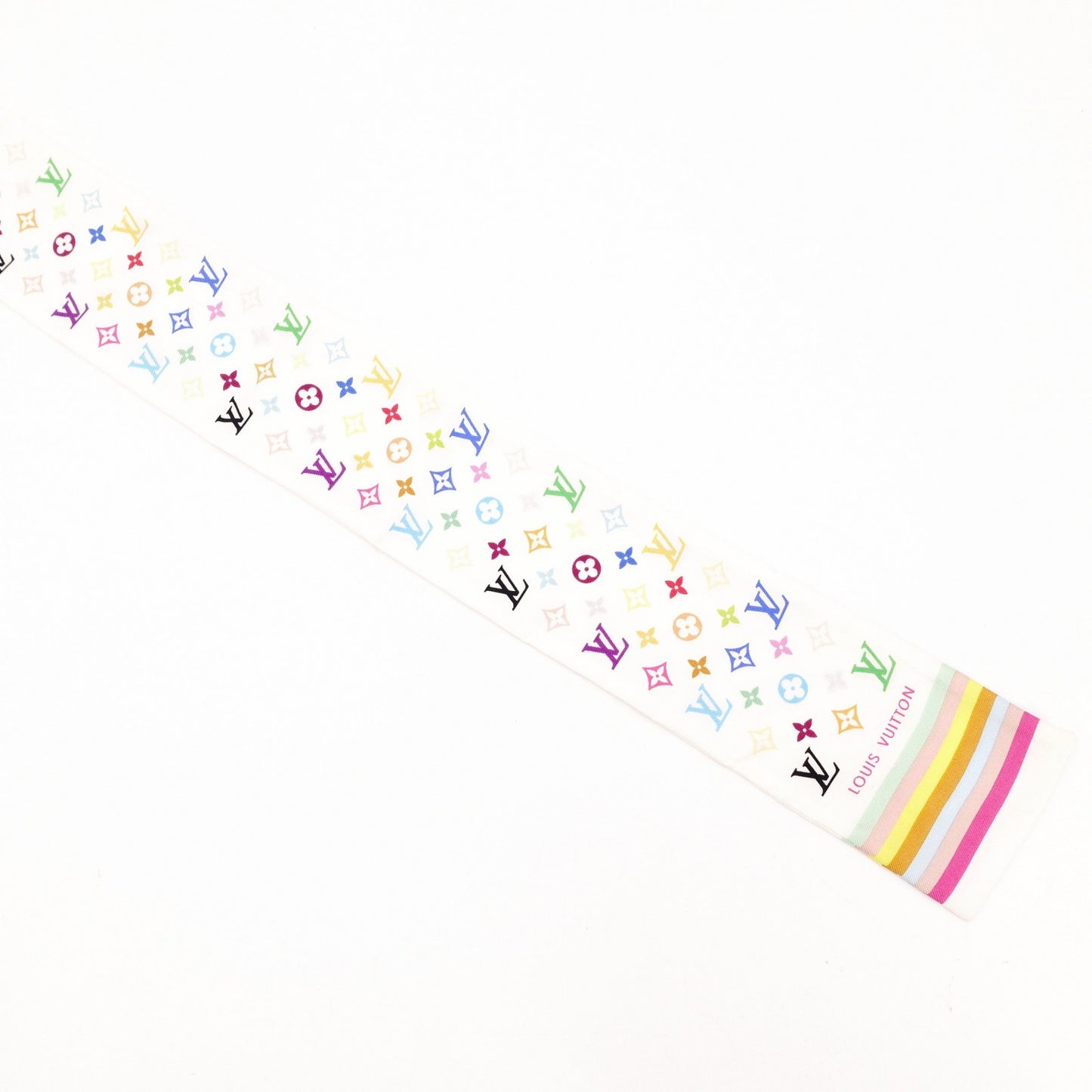 LOUIS VUITTON Bandou Scarf Multicolor Twilly