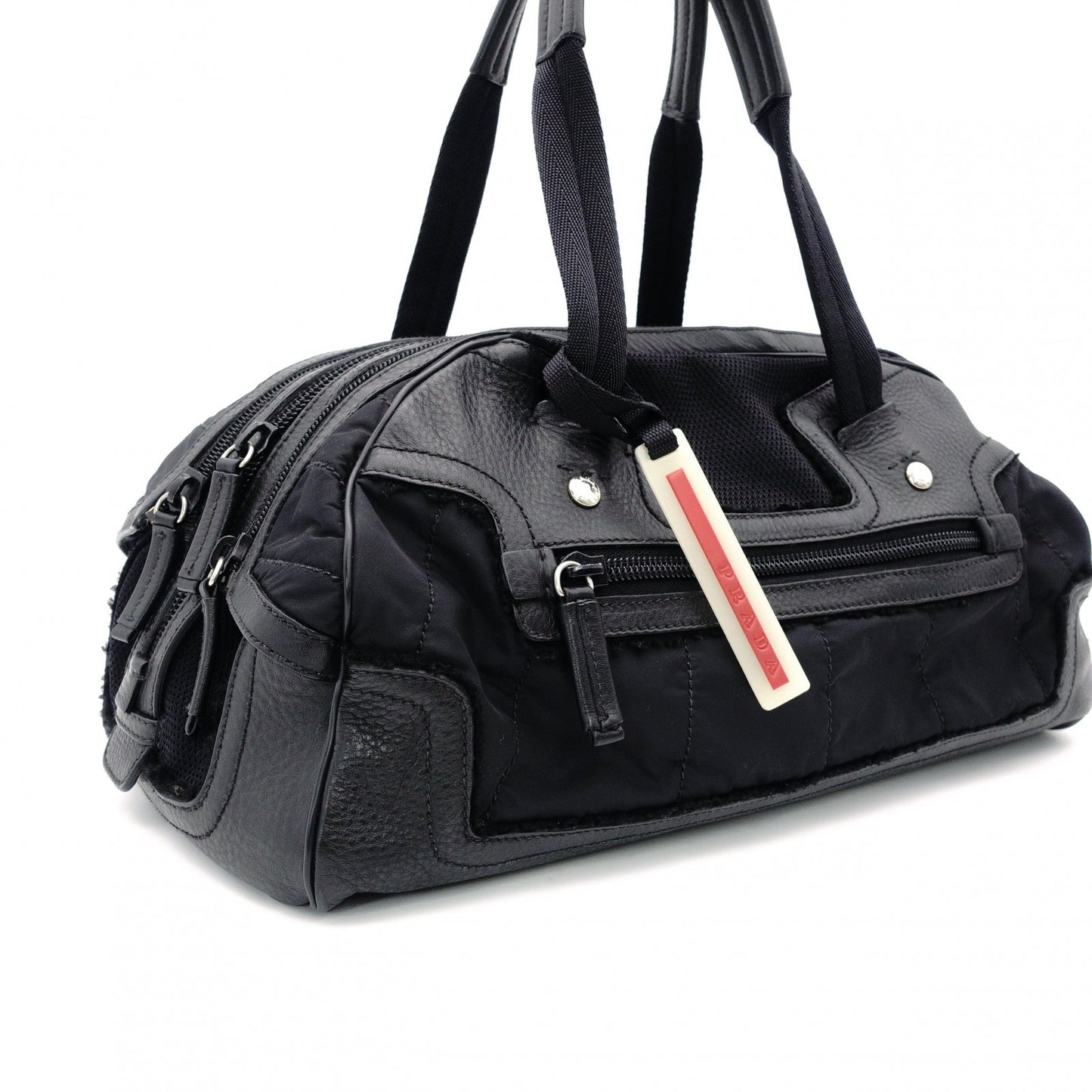 PRADA Handbag Nylon Black Women's Shoulder Bag
