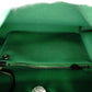 HERMES Air Bag Zip PM Handbag, Canvas/Leather, Green, 2-Way Crossbody