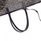 GOYARD Saint Louis PM Tote Bag, PVC and Leather, Black, Shoulder Bag, A4 Size