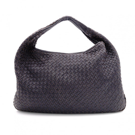 BOTTEGAVENETA Intrecciato Shoulder Bag, Leather, Purple