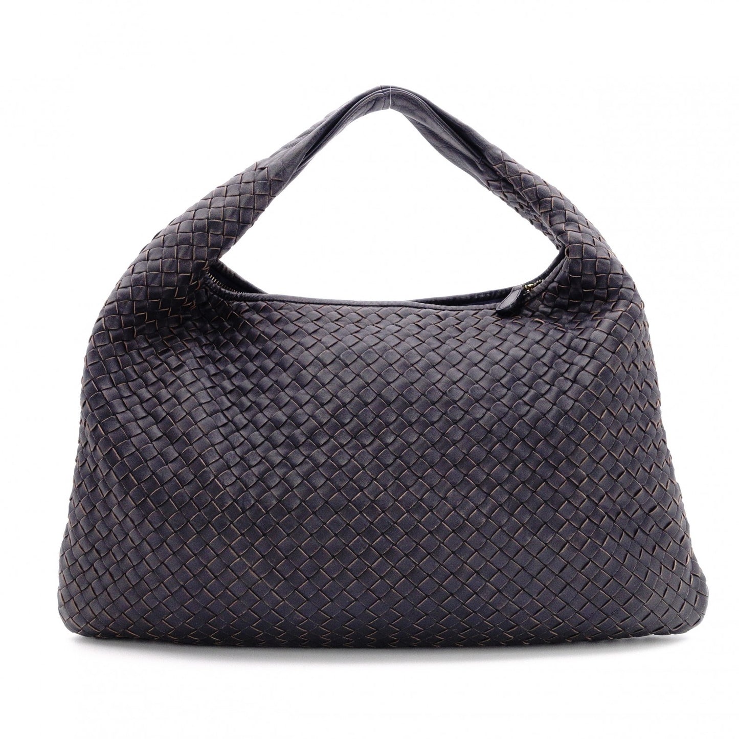BOTTEGAVENETA Intrecciato Shoulder Bag, Leather, Purple