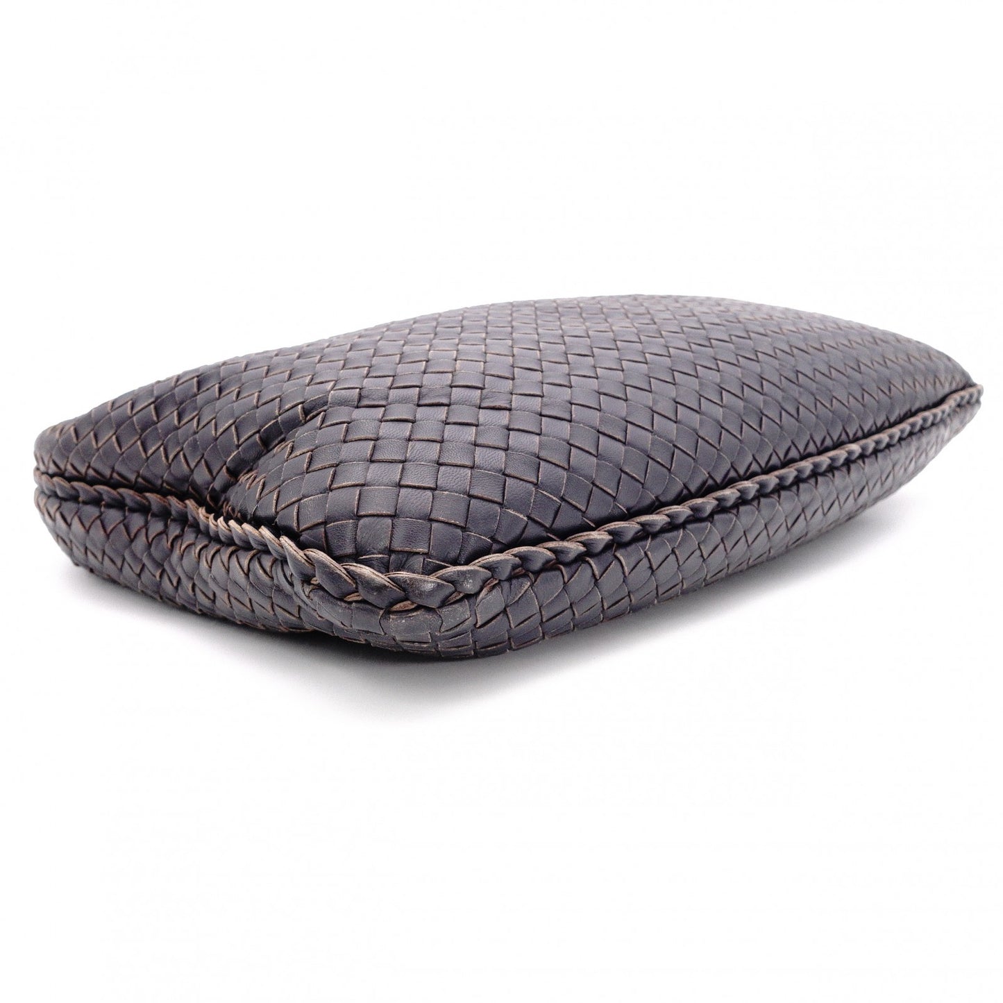 BOTTEGAVENETA Intrecciato Shoulder Bag, Leather, Purple