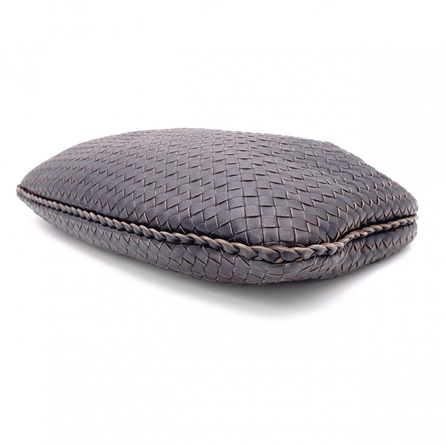 BOTTEGAVENETA Intrecciato Shoulder Bag, Leather, Purple