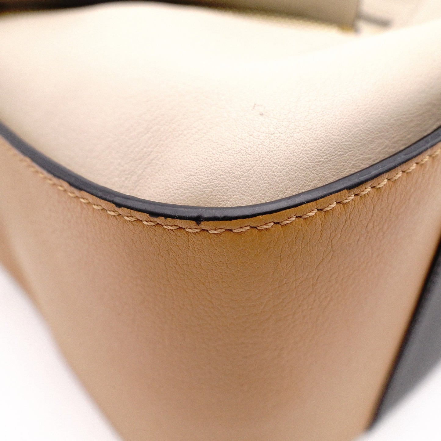 LOEWE Hammock Small Handbag, Leather, Brown, 2-Way, Anagram Shoulder Bag