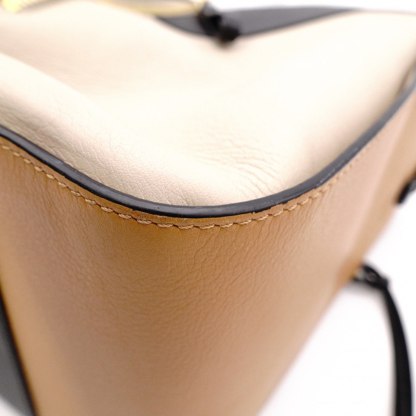 LOEWE Hammock Small Handbag, Leather, Brown, 2-Way, Anagram Shoulder Bag