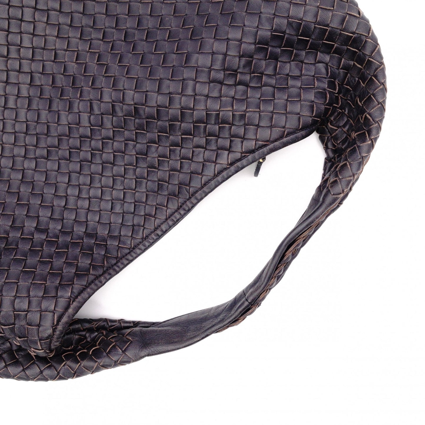 BOTTEGAVENETA Intrecciato Shoulder Bag, Leather, Purple