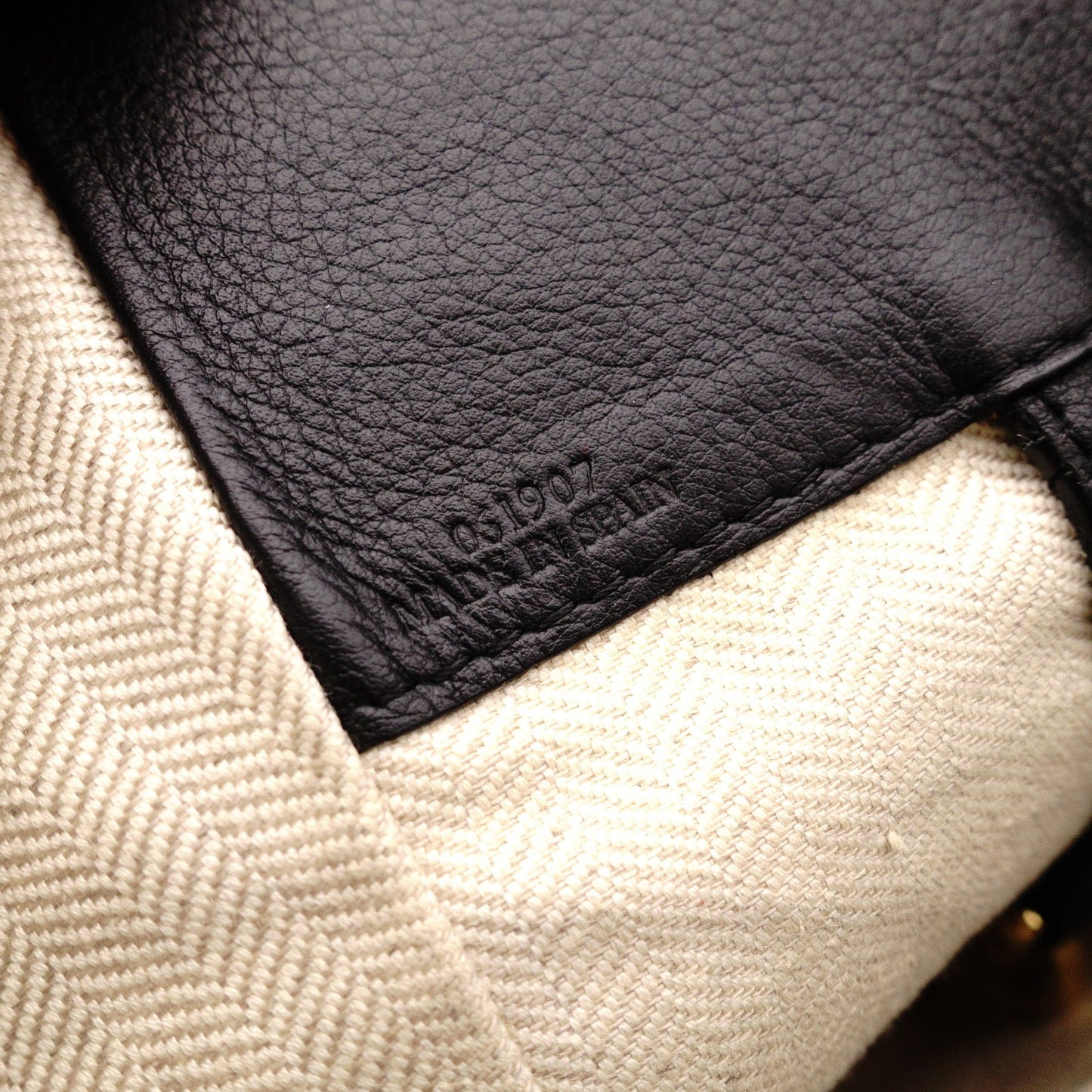 LOEWE Hammock Small Handbag, Leather, Brown, 2-Way, Anagram Shoulder Bag