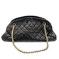 CHANEL Mademoiselle Bowling Chain Shoulder Bag Black Lambskin Leather Black Gold Hardware 7-9-591