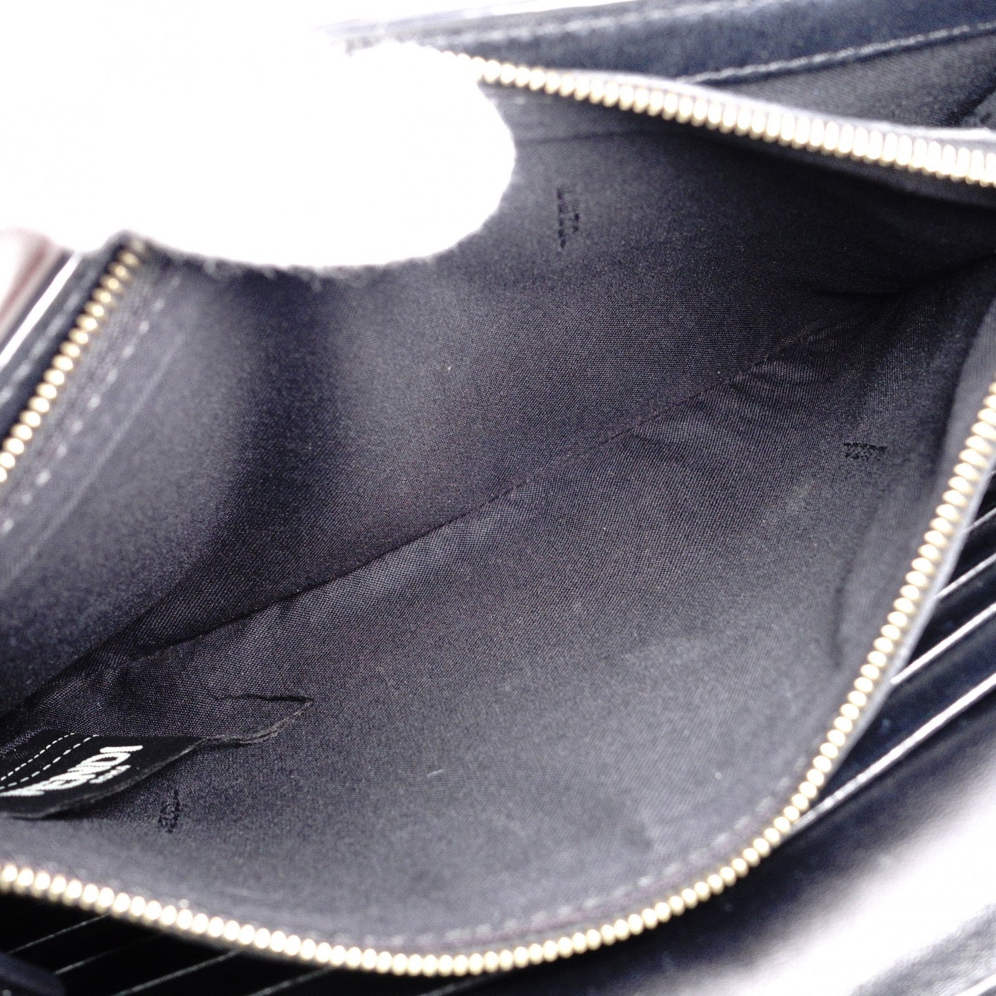 FENDI Shoulder Bag, Leather, Black, Gold Hardware, FF Logo