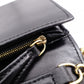 FENDI Shoulder Bag, Leather, Black, Gold Hardware, FF Logo
