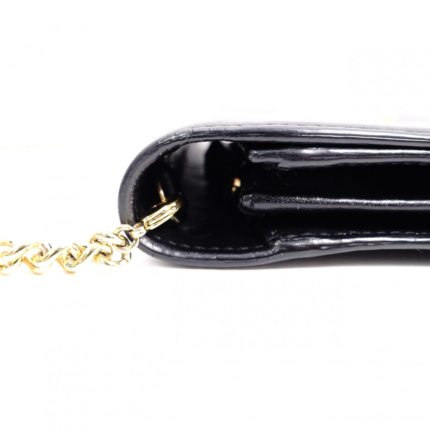FENDI Shoulder Bag, Leather, Black, Gold Hardware, FF Logo