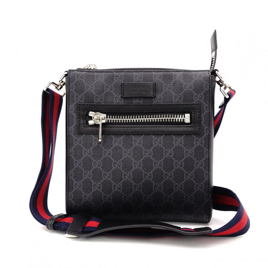 GUCCI Small Messenger Bag GG Supreme Shoulder Bag PVC