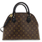 LOUIS VUITTON Alma Bag Into Bag Monogram Canvas 2-Way Handbag Shoulder Black 7-10-168