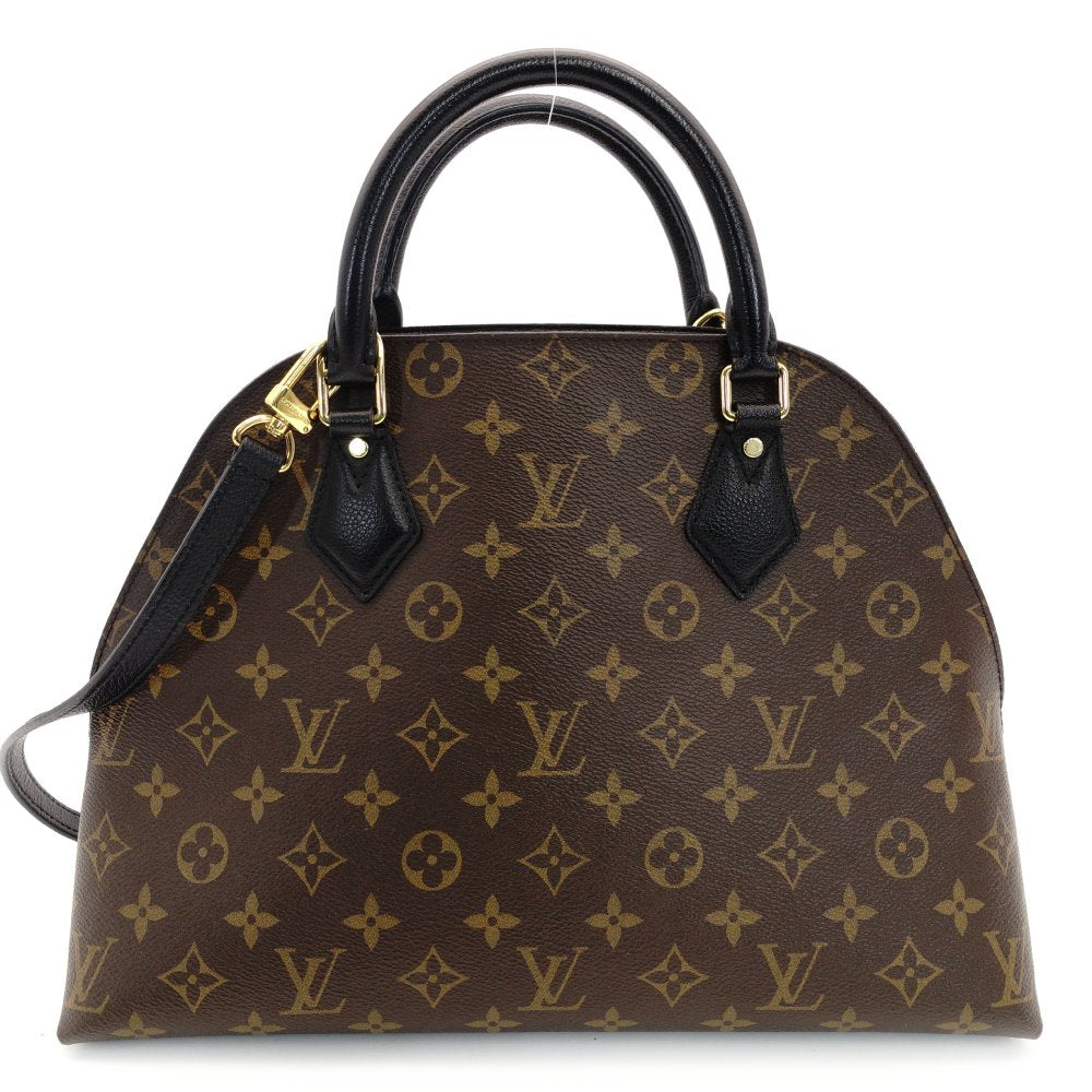 LOUIS VUITTON Alma Bag Into Bag Monogram Canvas 2-Way Handbag Shoulder Black 7-10-168