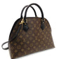 LOUIS VUITTON Alma Bag Into Bag Monogram Canvas 2-Way Handbag Shoulder Black 7-10-168
