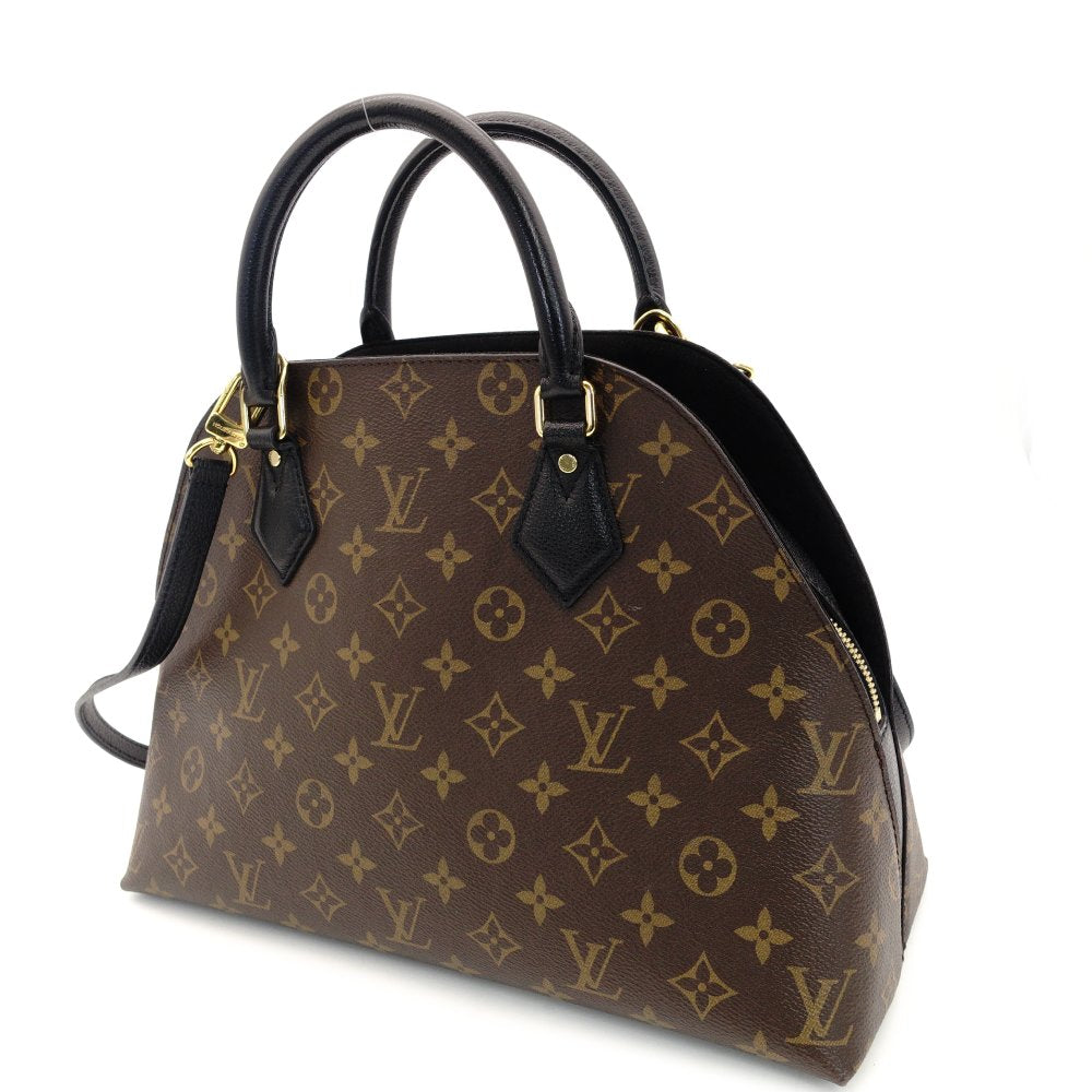 LOUIS VUITTON Alma Bag Into Bag Monogram Canvas 2-Way Handbag Shoulder Black 7-10-168