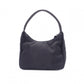 PRADA Triangle Logo Shoulder Bag, Nylon, Single Strap, Black