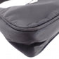 PRADA Triangle Logo Shoulder Bag, Nylon, Single Strap, Black