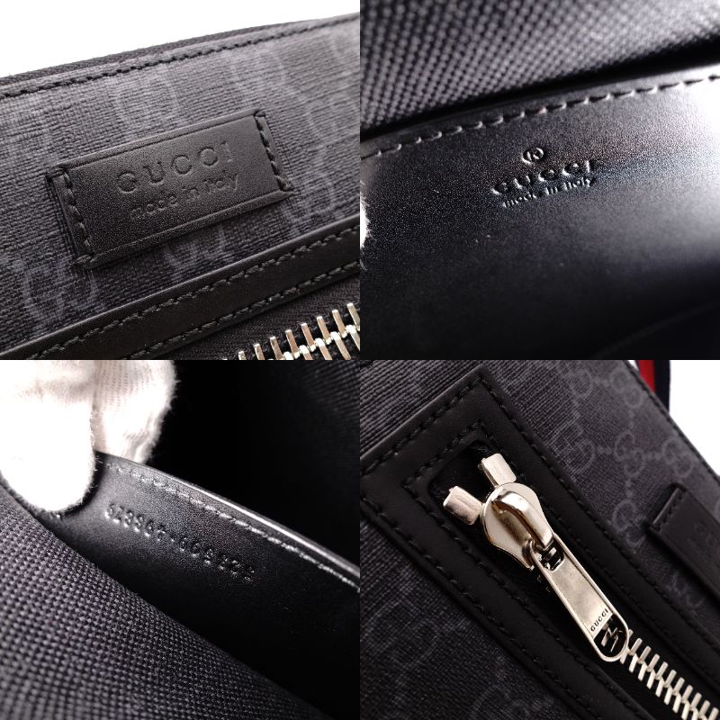 GUCCI Small Messenger Bag GG Supreme Shoulder Bag PVC