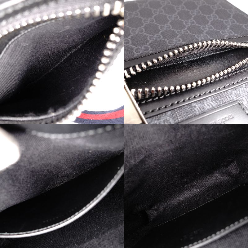 GUCCI Small Messenger Bag GG Supreme Shoulder Bag PVC
