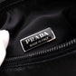 PRADA Triangle Logo Shoulder Bag, Nylon, Single Strap, Black