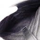 SAINT LAURENT College Shoulder Bag, Leather, Black, 2-Way, Silver Hardware